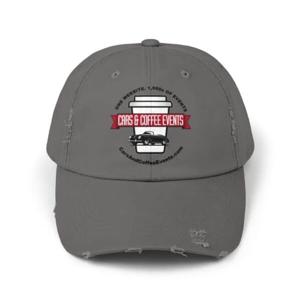 Cars And Coffee Events Unisex Distressed Cap w/ Logo - Image 33