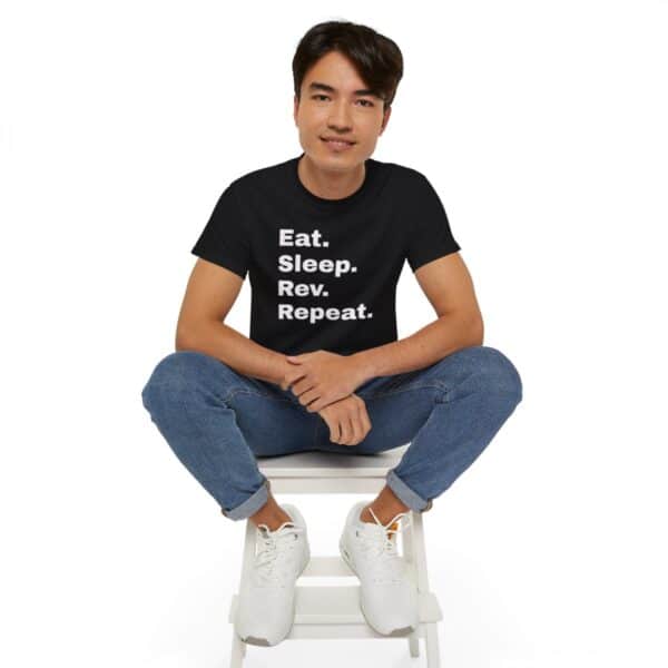 Eat, Sleep, Rev, Repeat T-Shirt - Image 9