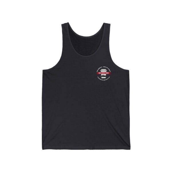 Cars And Coffee Events Unisex Jersey Tank w/Logo - Image 7