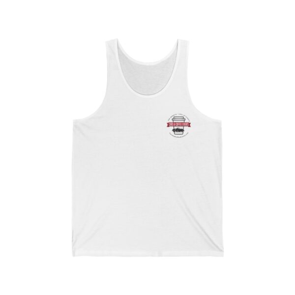 Cars And Coffee Events Unisex Jersey Tank w/Logo - Image 3