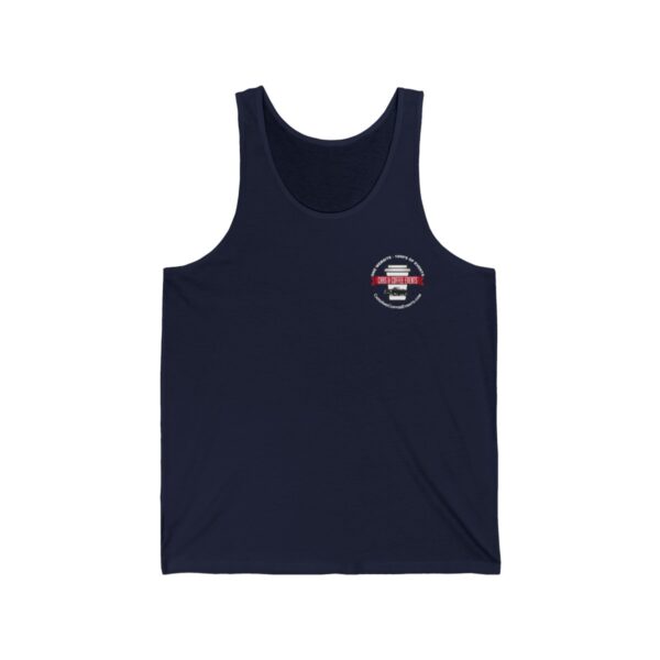 Cars And Coffee Events Unisex Jersey Tank w/Logo - Image 9