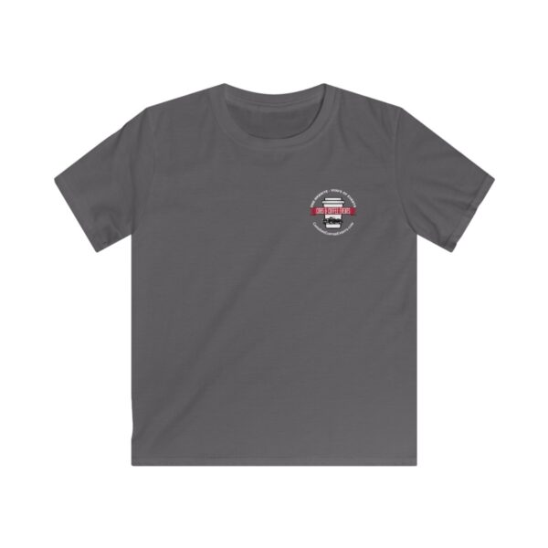 Cars And Coffee Events Kids Softstyle Tee w/Logo - Image 11