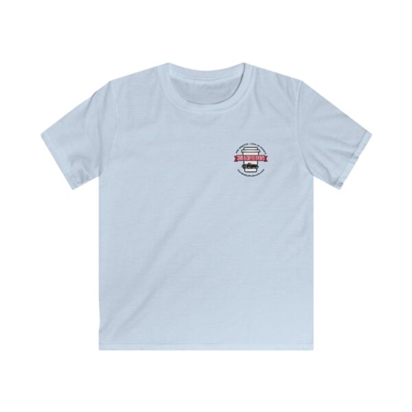 Cars And Coffee Events Kids Softstyle Tee w/Logo - Image 9