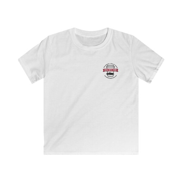 Cars And Coffee Events Kids Softstyle Tee w/Logo - Image 3