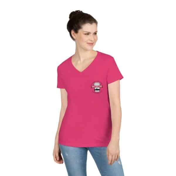 Cars And Coffee Events Ladies' Logo V-Neck T-Shirt