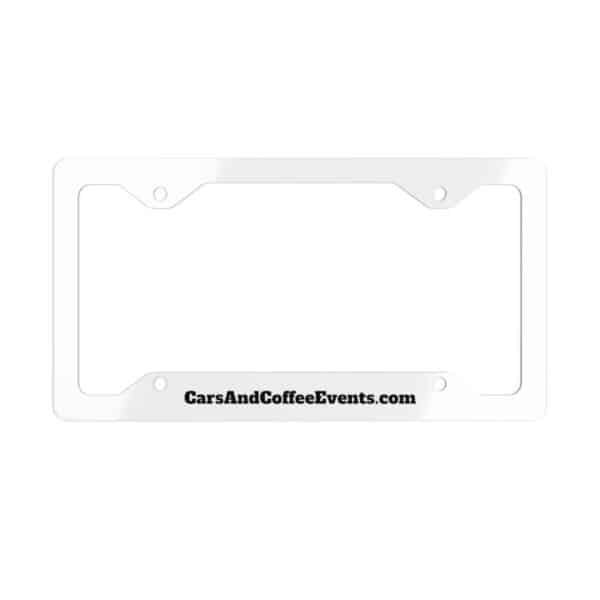 Cars And Coffee Events License Plate Frame